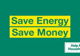 Save energy save money graphic